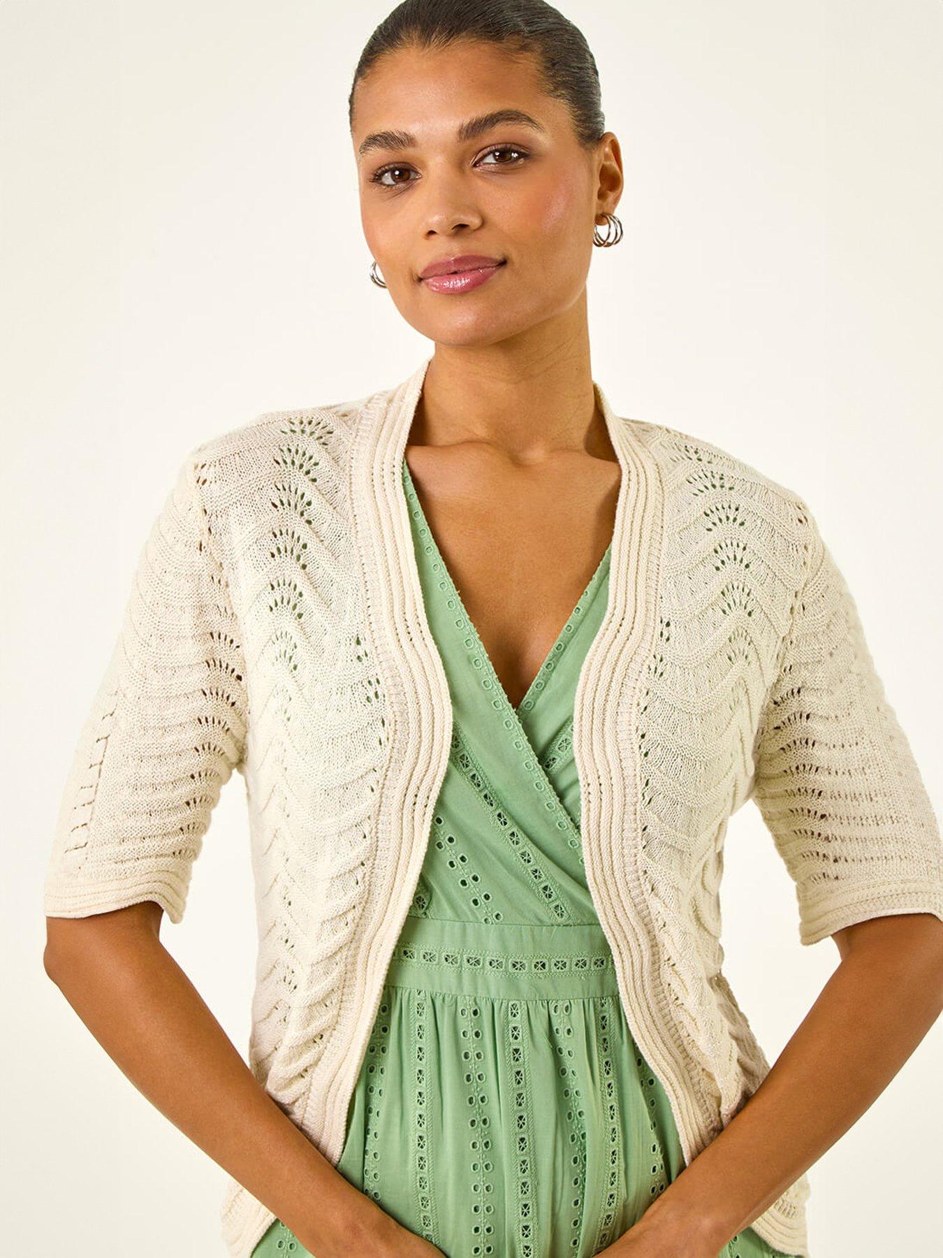 Image 4 of 5 of Roman Wave Soft Knit Shrug