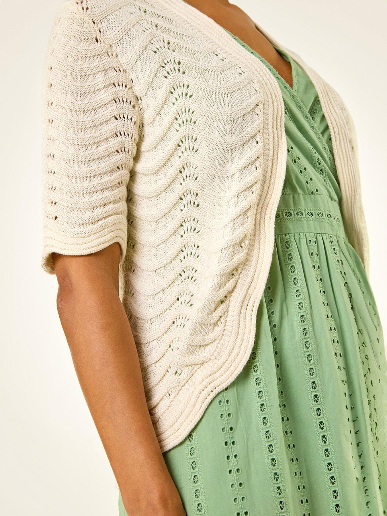 Image 5 of 5 of Roman Wave Soft Knit Shrug