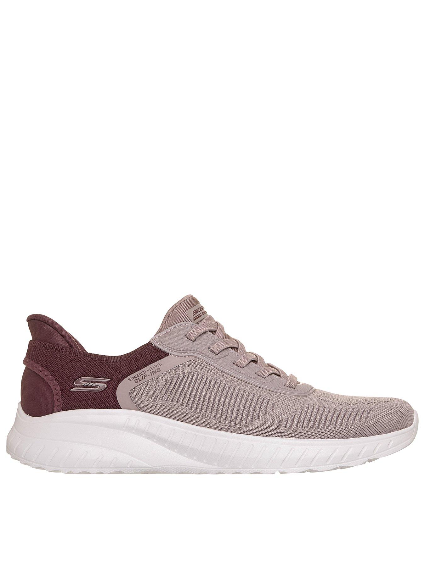 Skechers Bobs Squad Chaos Current Muse Slip-ins Engineered Knit Bungee - Mauve