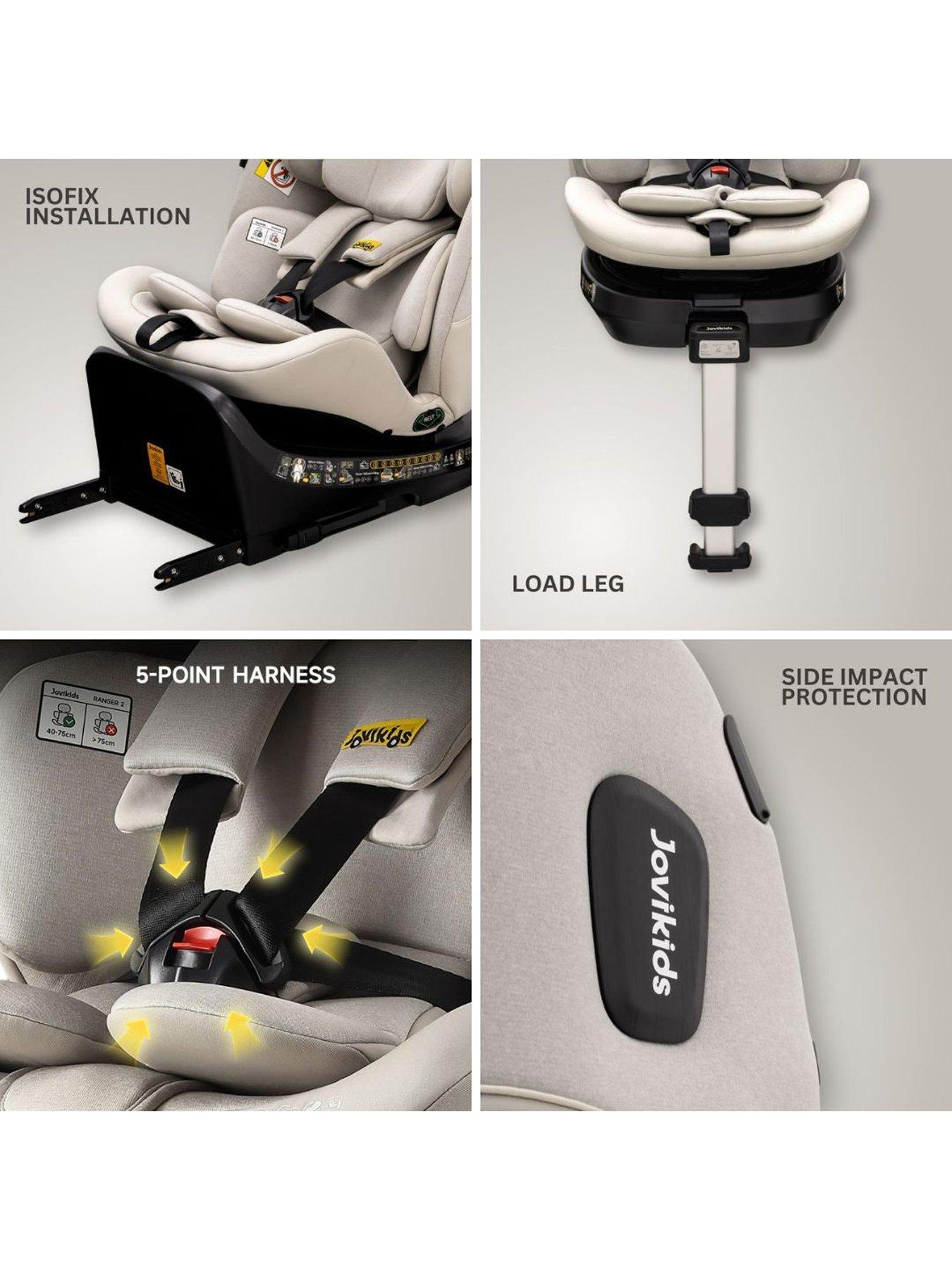 Image 3 of 7 of Jovikids Ranger  2 Car Seat - Milkstone