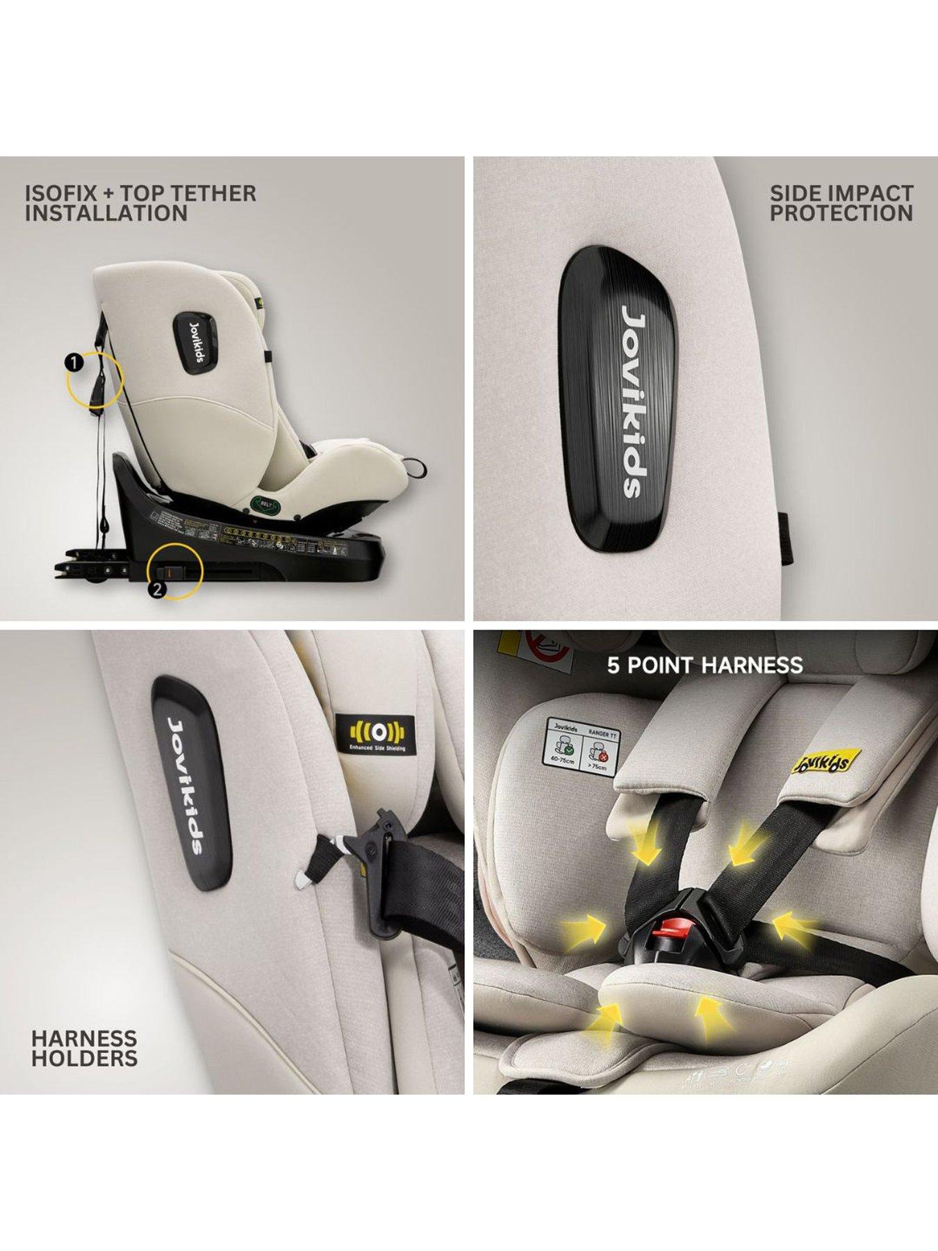 Image 3 of 7 of Jovikids Ranger Top Teather Car Seat - Milkstone