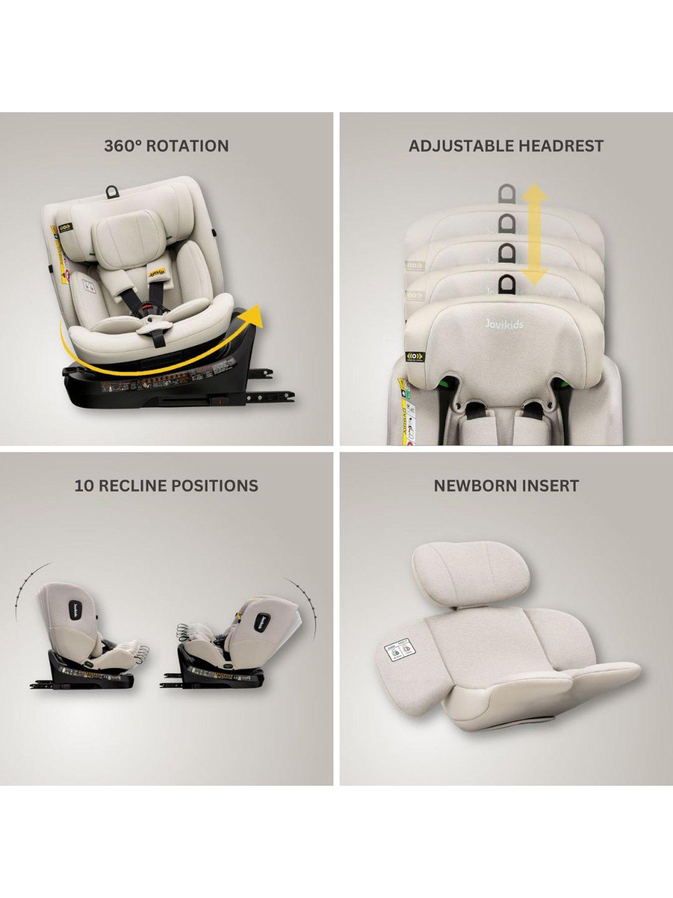 Image 4 of 7 of Jovikids Ranger Top Teather Car Seat - Milkstone