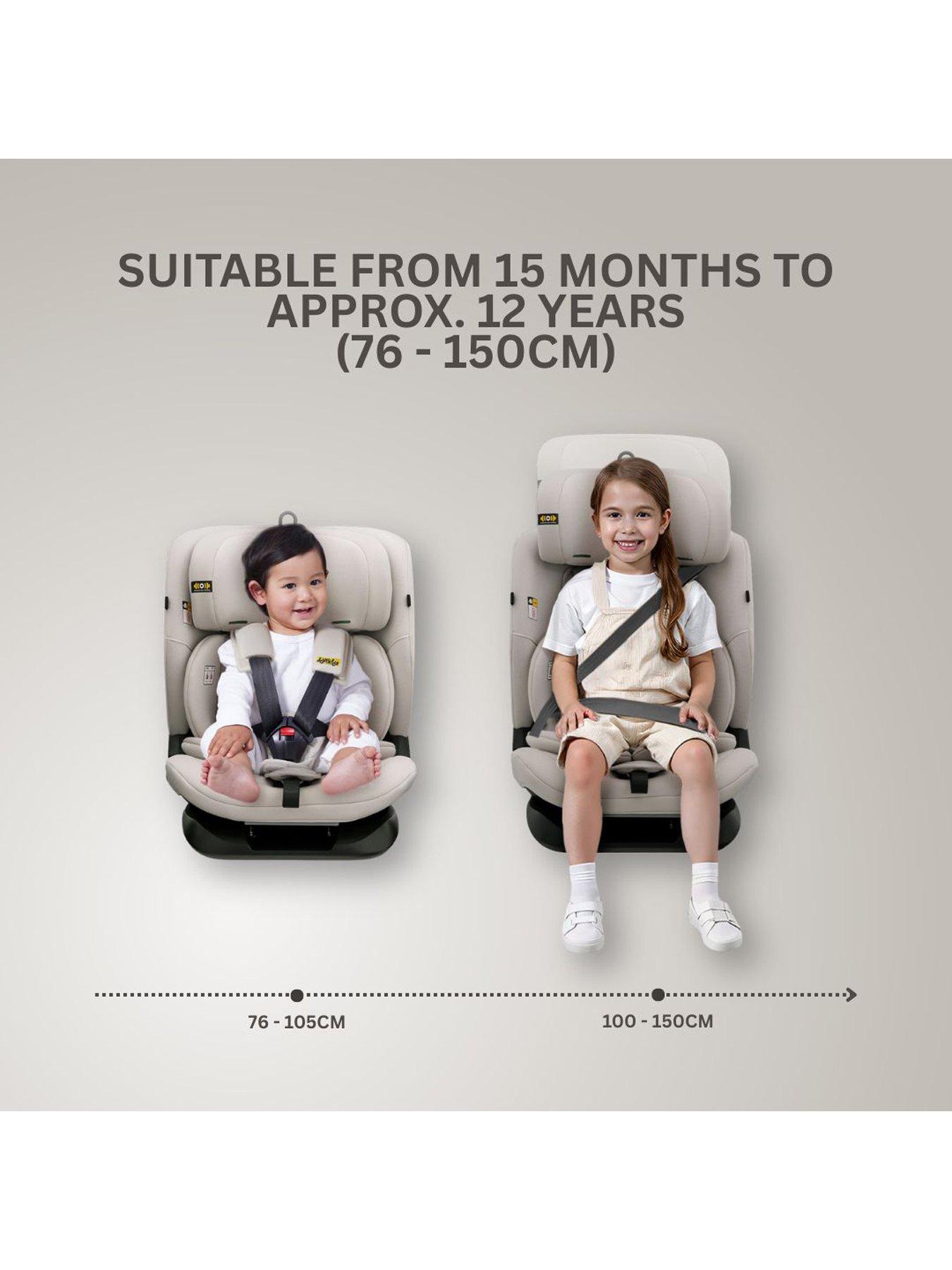 Image 2 of 8 of Jovikids Cici Top Teather Car Seat - Milkstone