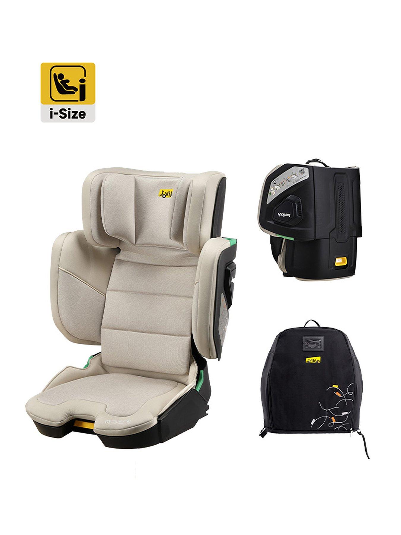 Image 1 of 8 of Jovikids Rober + Compact Folding Booster Car Seat - Milkstone