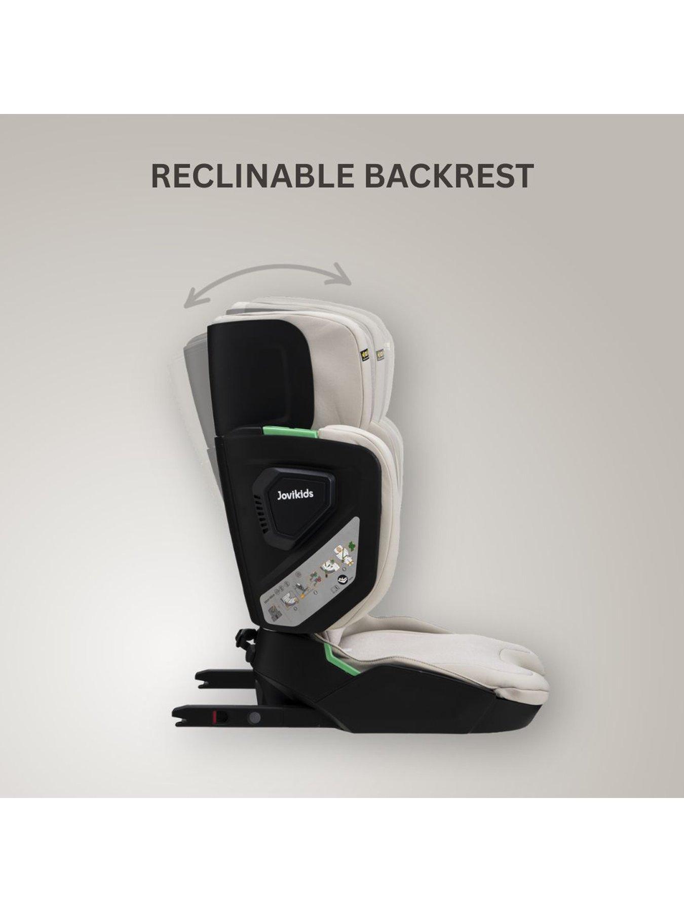 Image 4 of 8 of Jovikids Rober + Compact Folding Booster Car Seat - Milkstone