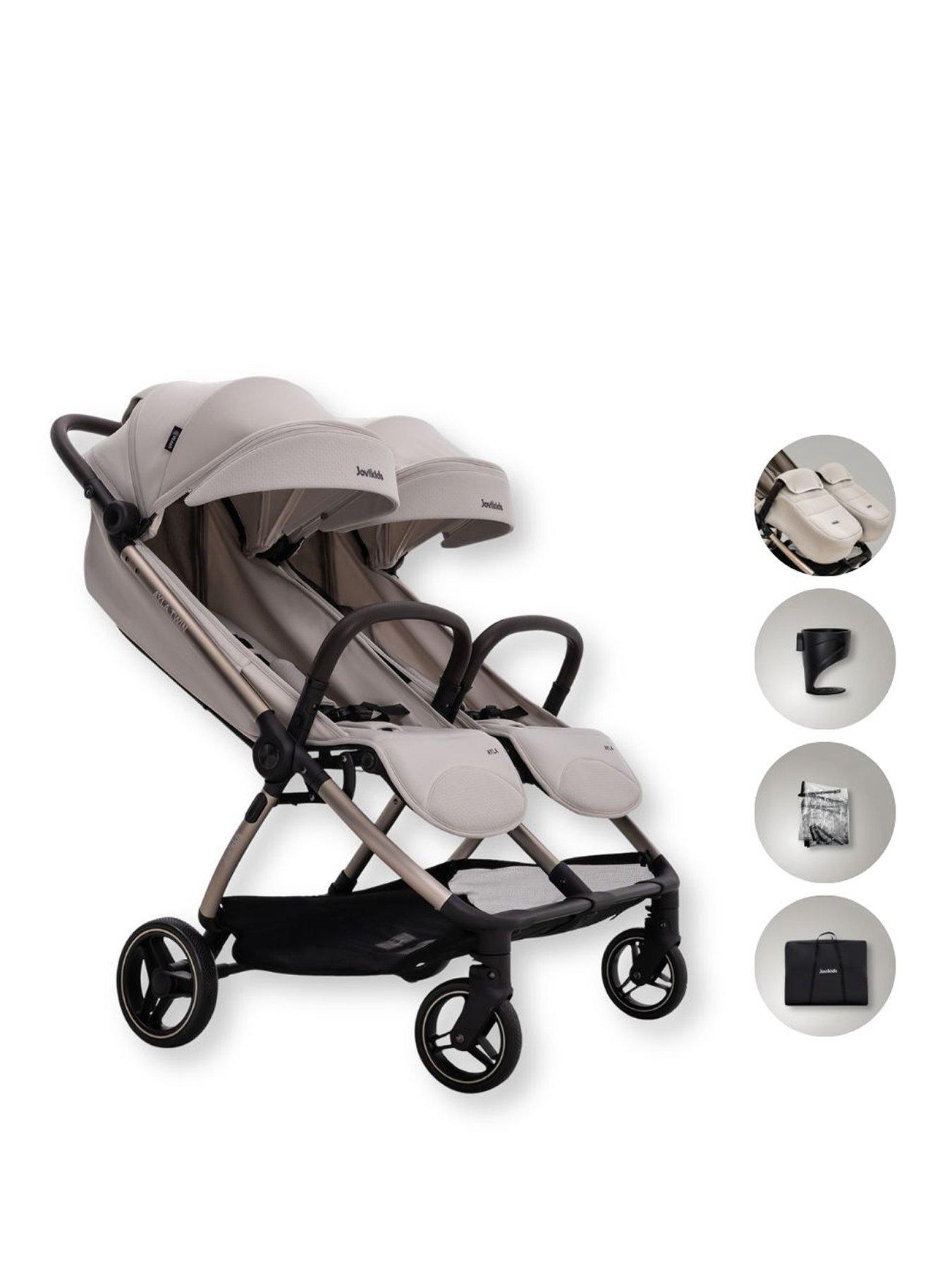 jovikids-ayla-twin-stroller-dawn-beigefront