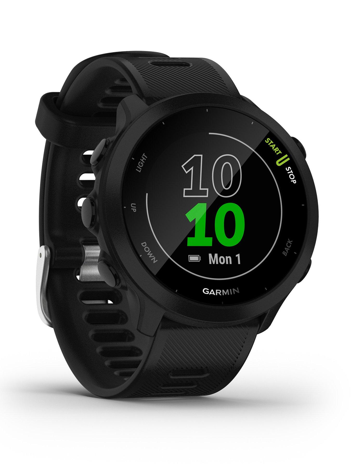 Image 1 of 8 of Garmin Forerunner 55&nbsp;GPS Watch -&nbsp;Black