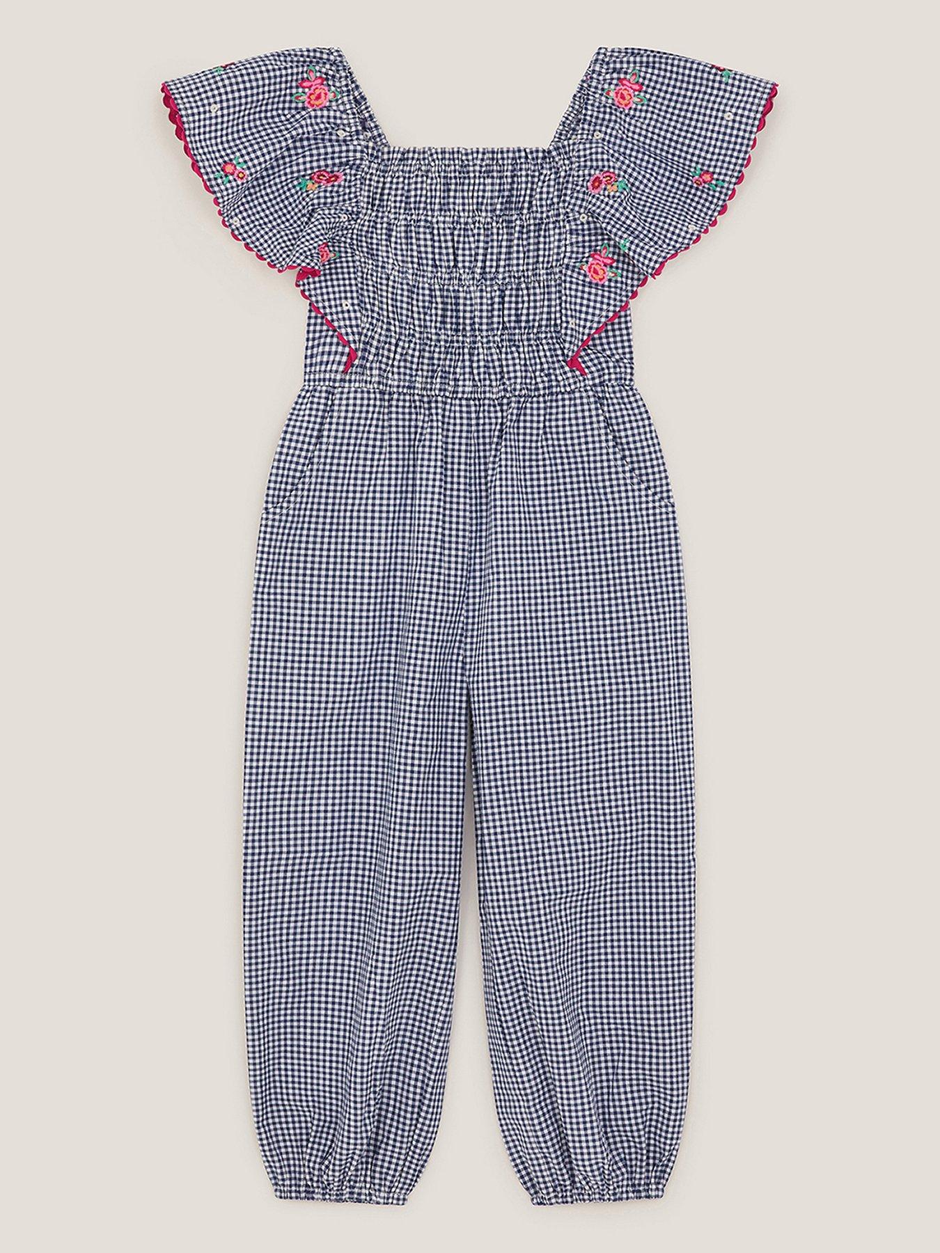 monsoon-girls-gingham-shirred-jumpsuit-navystillFront