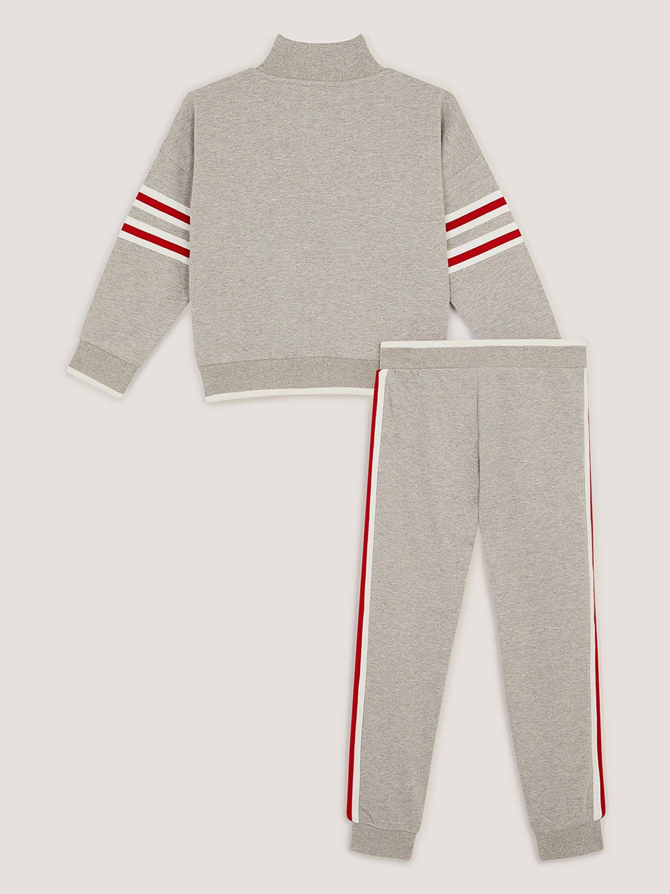 Image 3 of 4 of Monsoon Boys Half Zip 73 Sweat Set - Grey