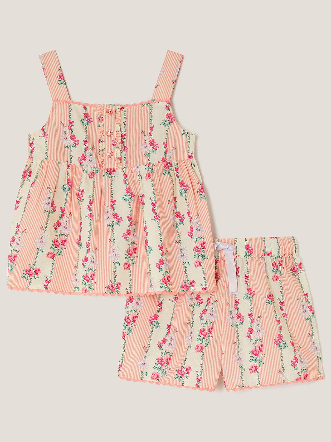 monsoon-girls-easter-stripe-floral-wovan-pyjamas-creamfront