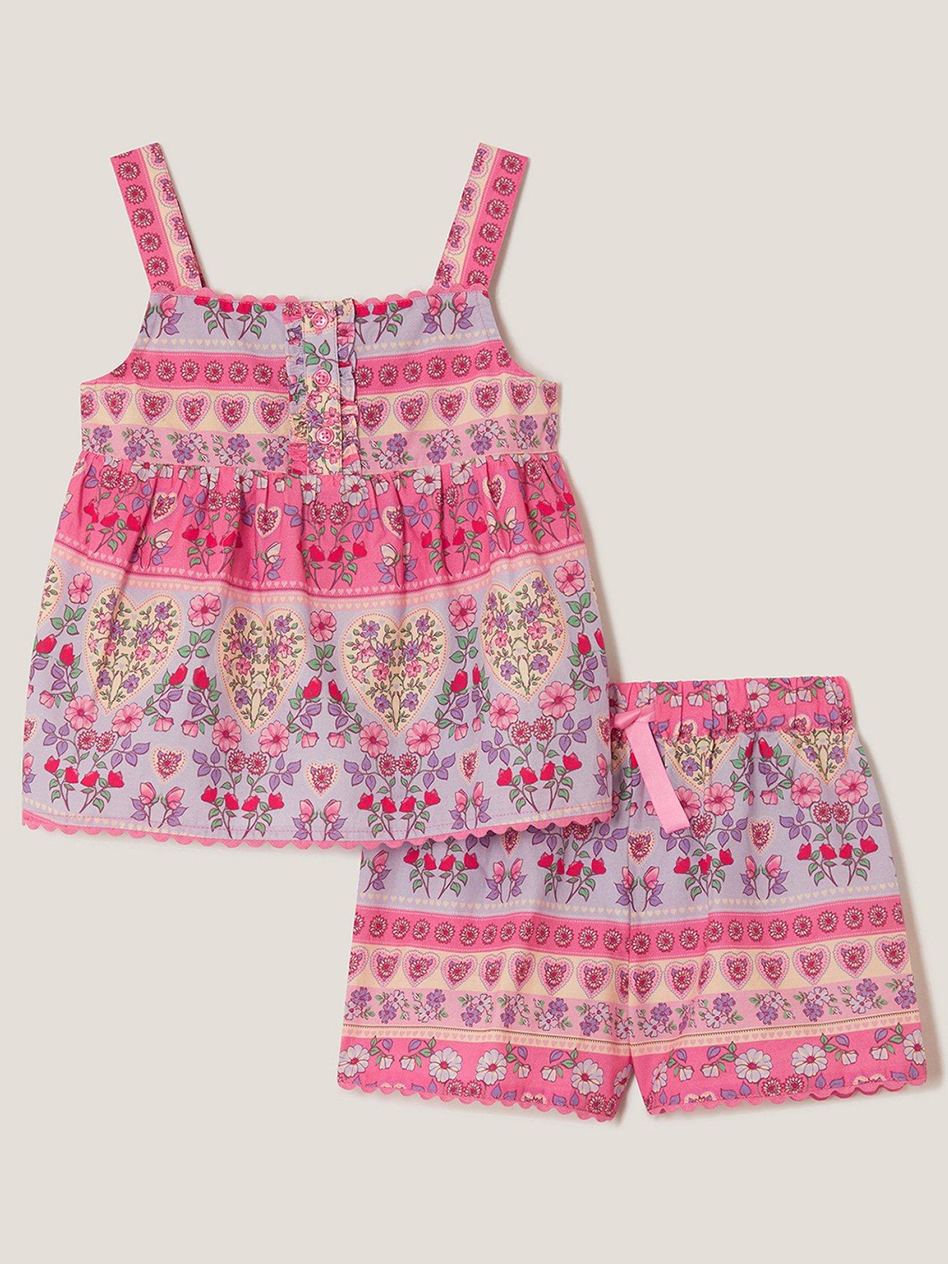 monsoon-girls-swan-hearts-print-woven-pyjamas-multifront