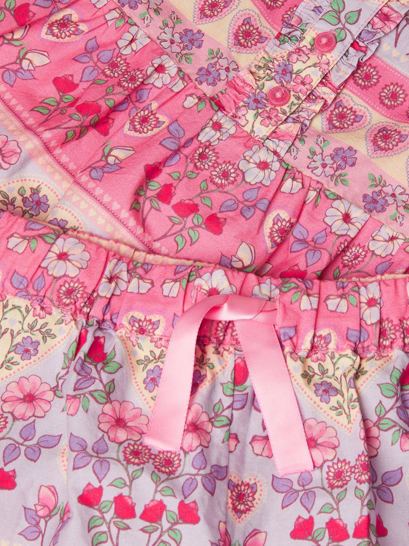 monsoon-girls-swan-hearts-print-woven-pyjamas-multioutfit