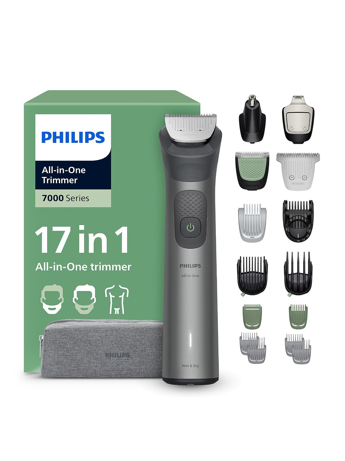 Philips Multigroom 7000 Series All-in-One 17-Piece Trimmer - Face, Head & Body, Self-sharpening Blades, 22 Length Settings (0.5-16 mm), MG7941/15