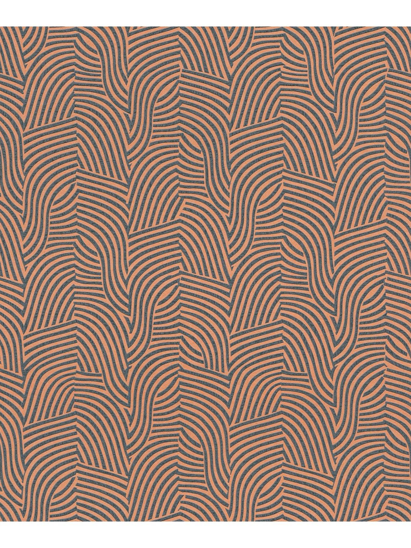 as-creation-fosil-structure-orange-non-woven-wallpaperback