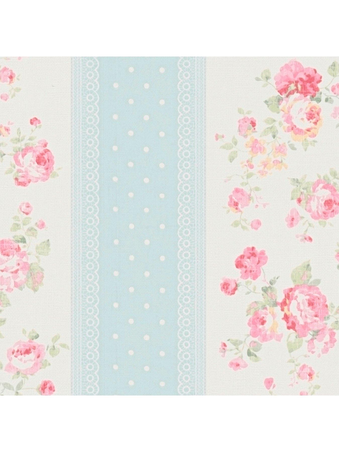 as-creation-floral-stripe-blue-non-woven-wallpaperstillFront