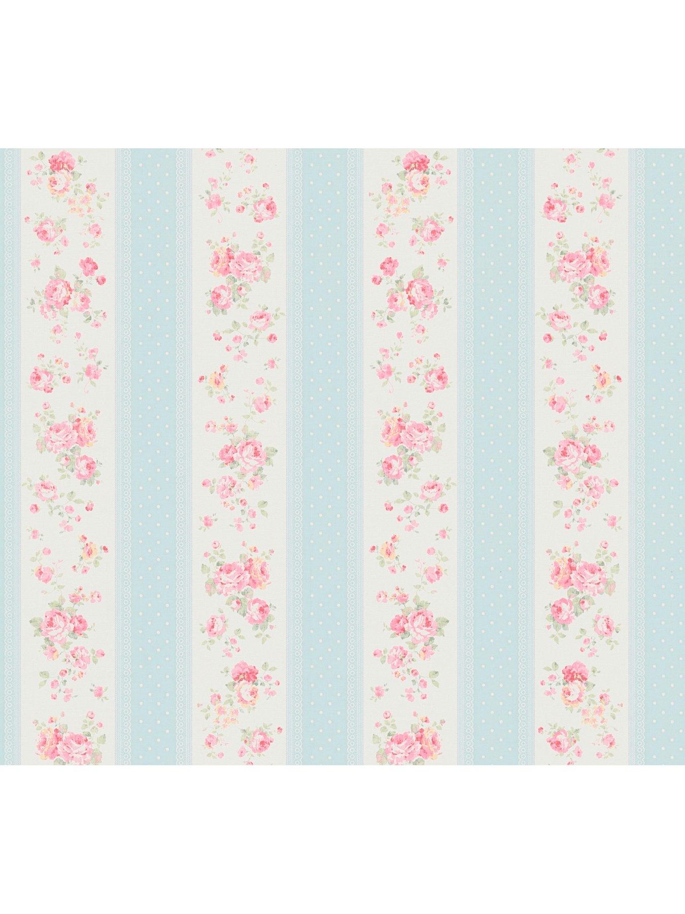 as-creation-floral-stripe-blue-non-woven-wallpaperback