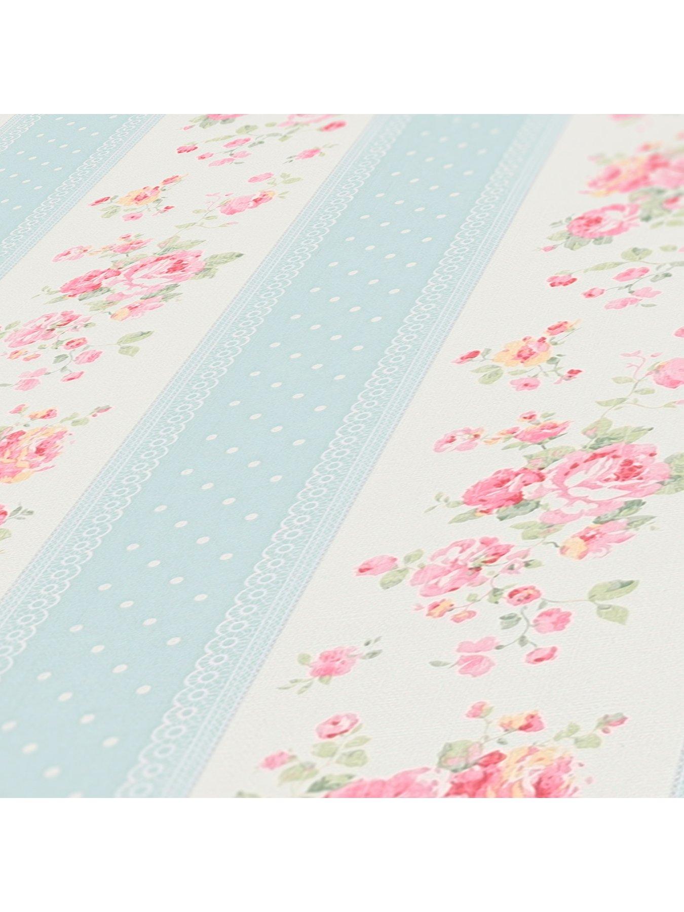 as-creation-floral-stripe-blue-non-woven-wallpaperdetail