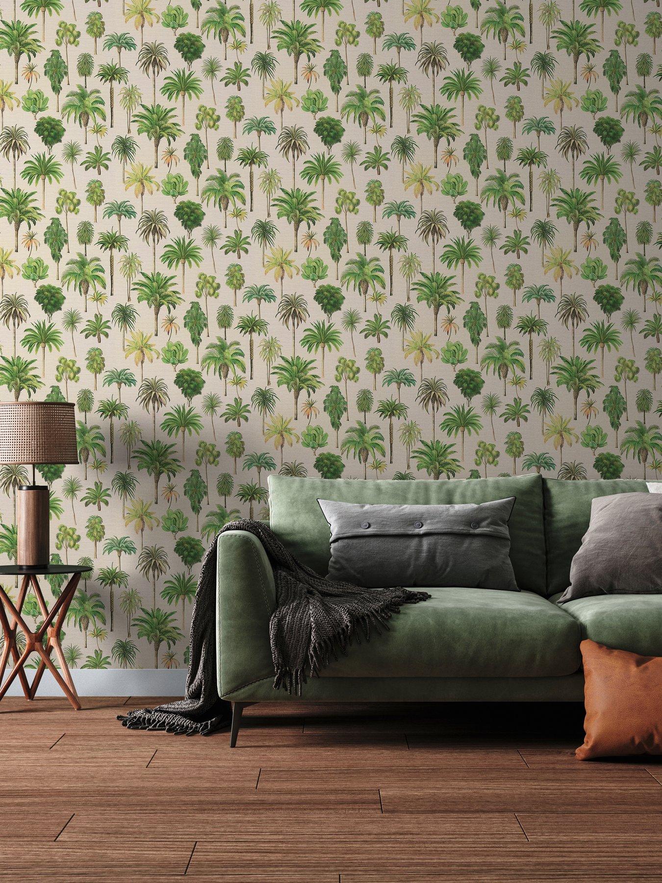 as-creation-palm-springs-green-non-woven-wallpaperfront