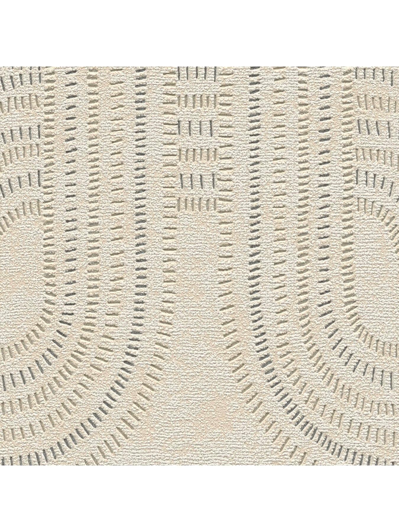 Image 5 of 7 of AS Creation Modern Links Beige Non Woven Wallpaper