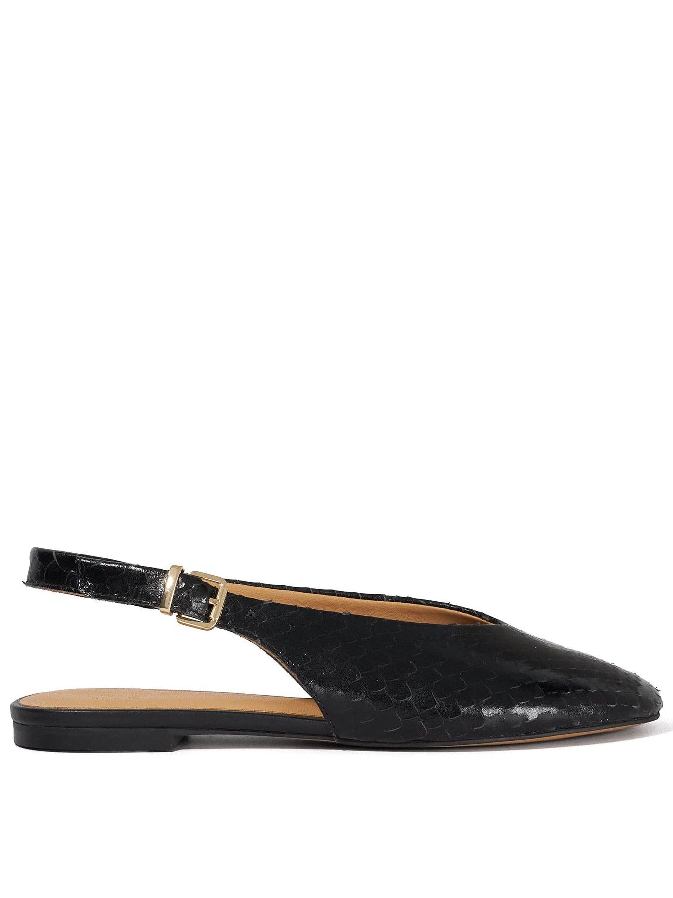 dune-london-honora-ballet-pumps-blackfront
