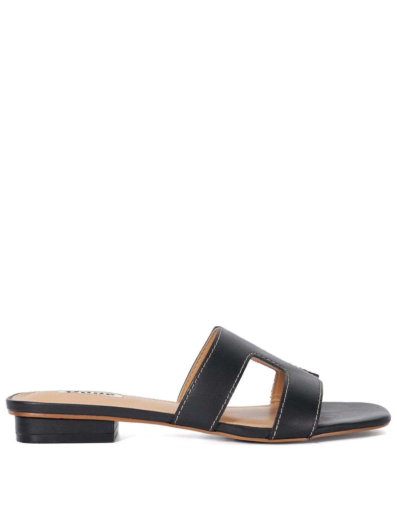 dune-london-loupe-sliders-black