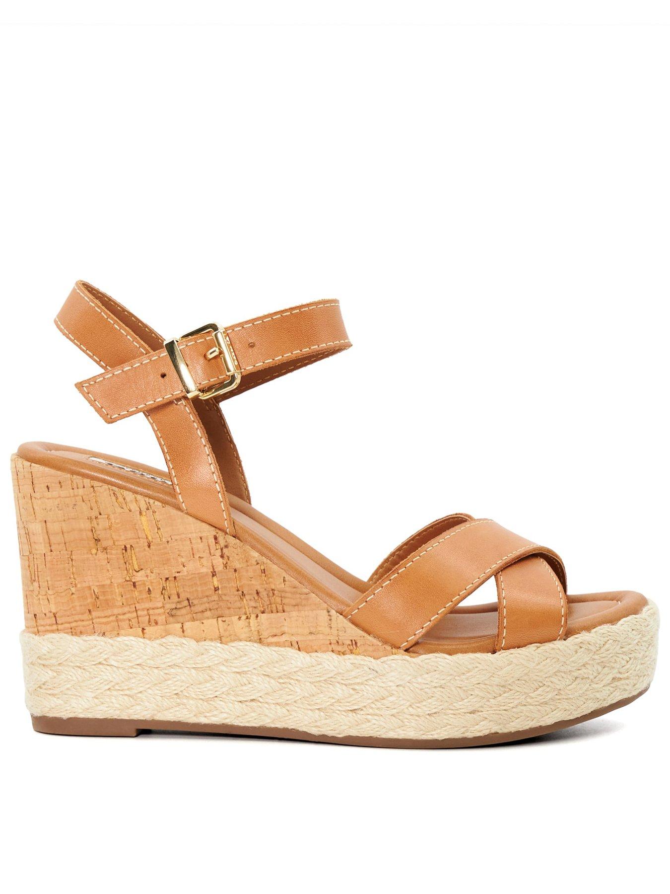 dune-london-kindest-wedges-tanfront
