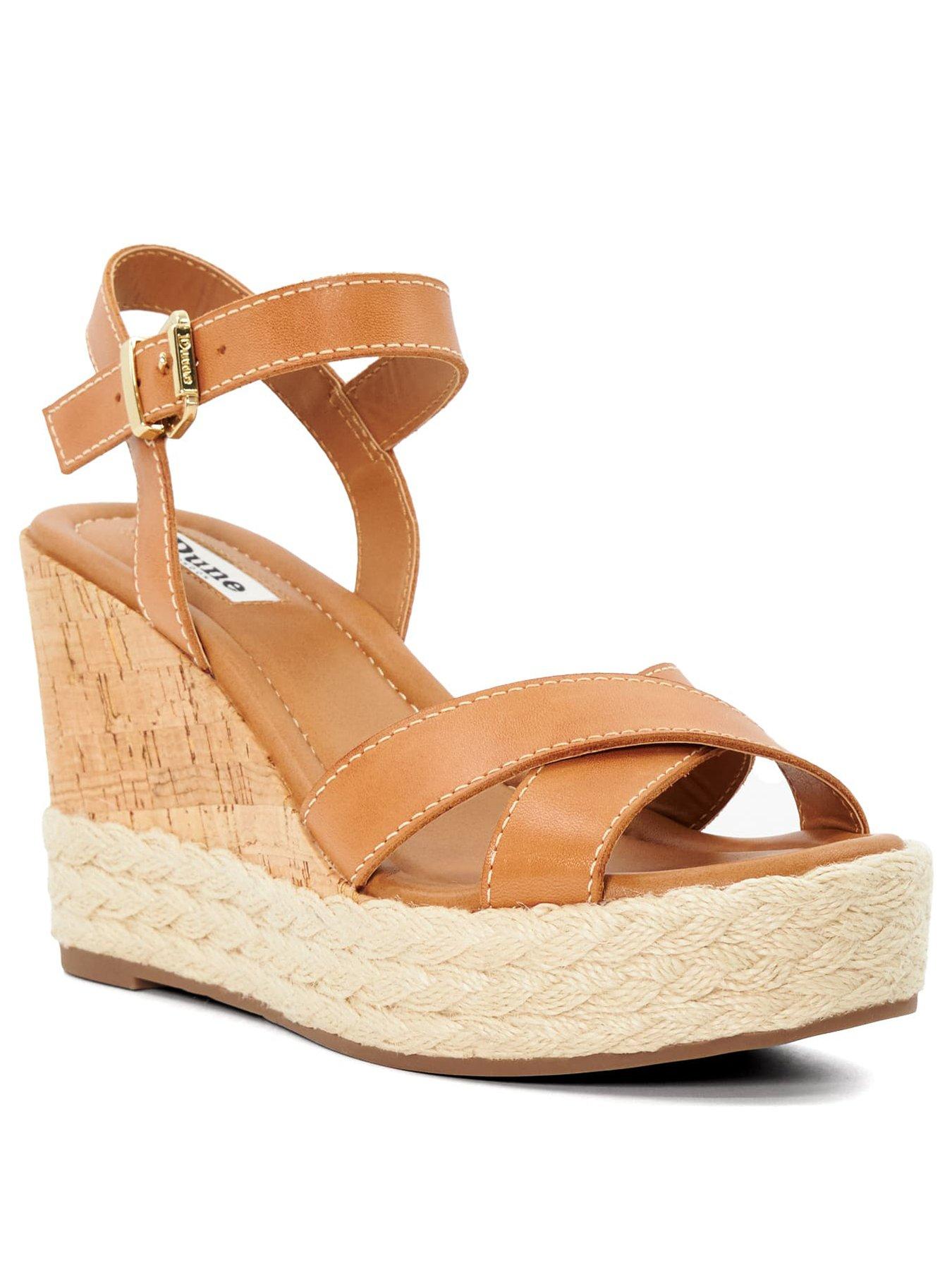 dune-london-kindest-wedges-tanstillFront