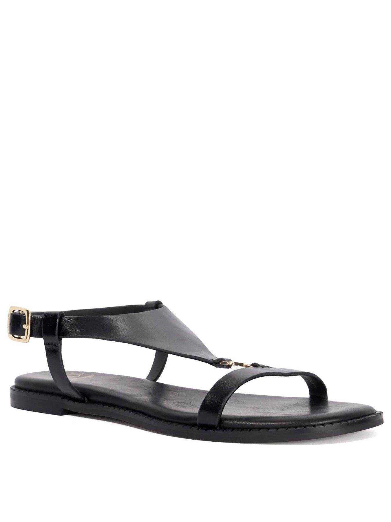 dune-london-laith-casual-sandals-blackstillFront