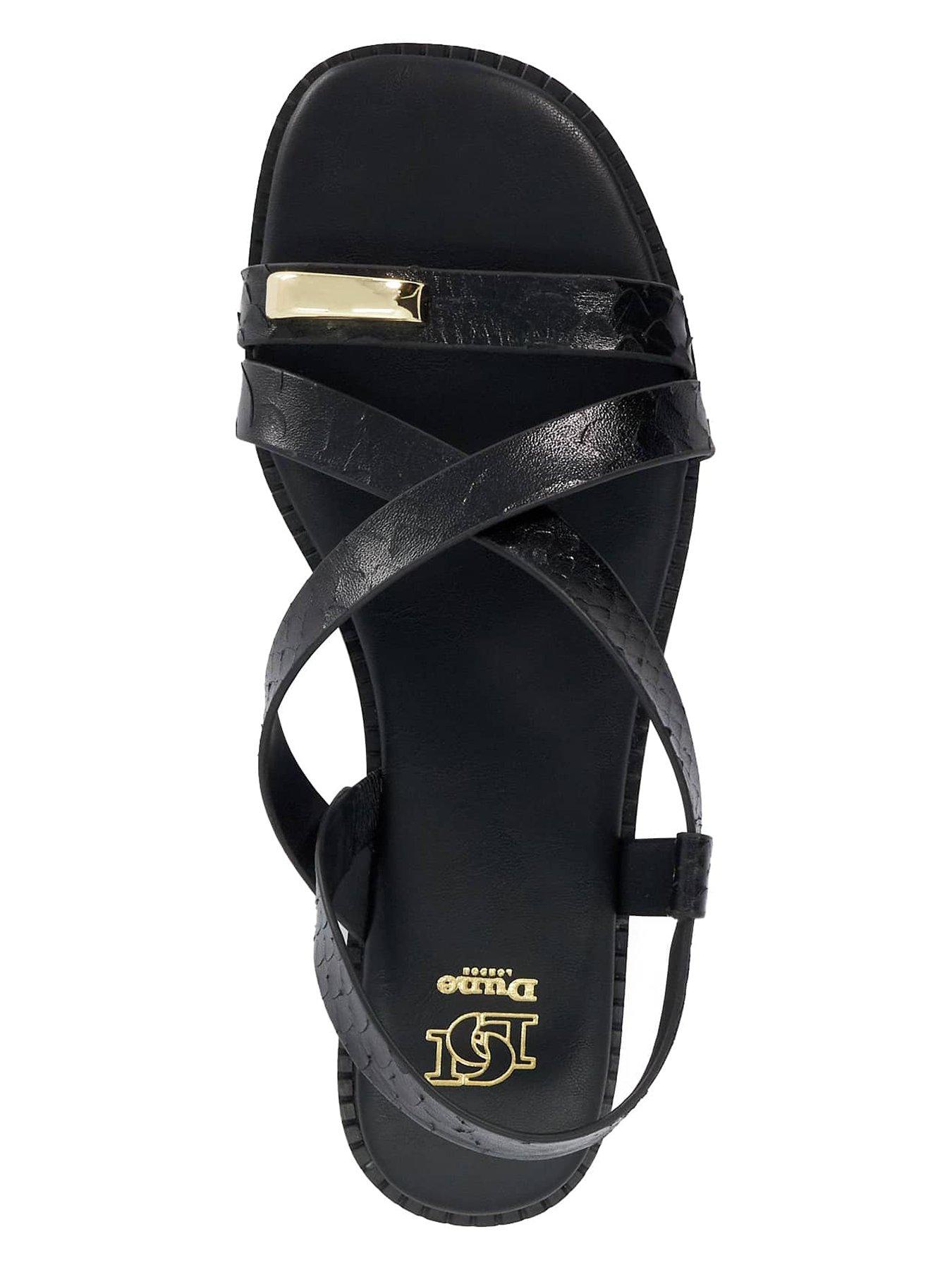 dune-london-lite-casual-sandals-blackoutfit