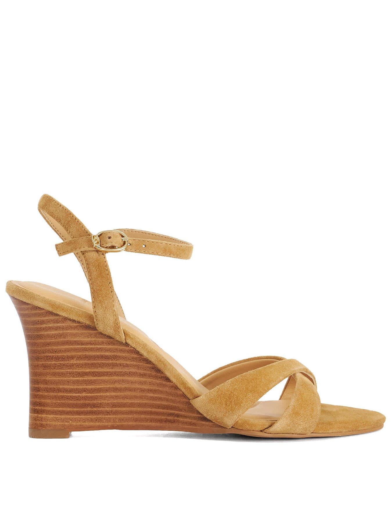 dune-london-kalans-wedges-tanfront