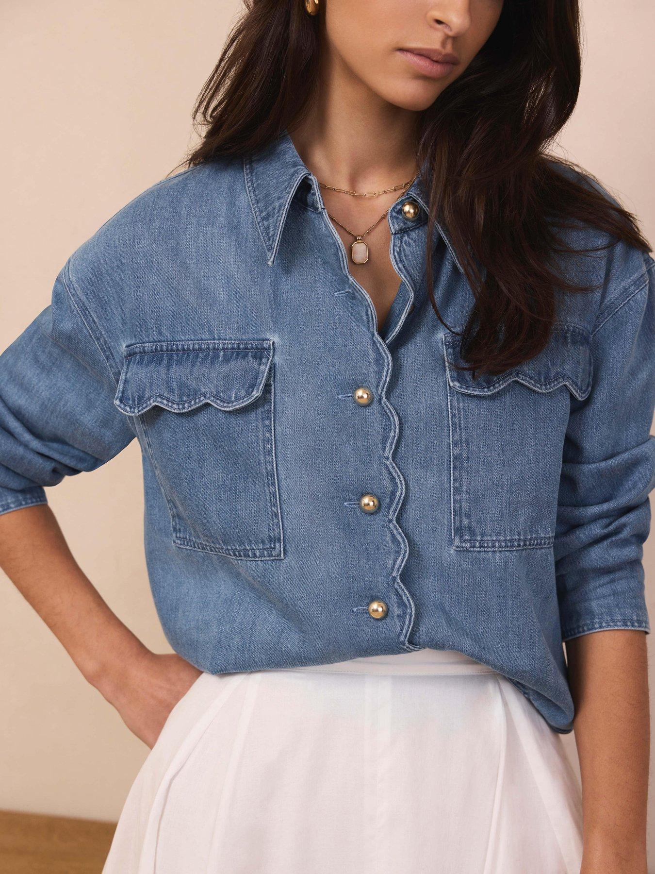 mint-velvet-indigo-denim-scallop-topoutfit