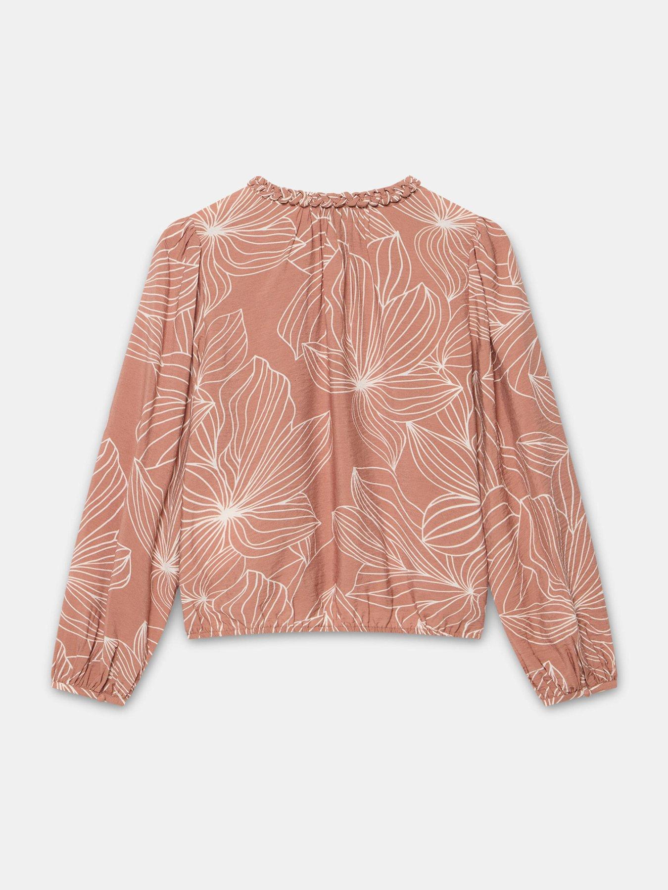 Image 6 of 6 of Mint Velvet Floral Print Blouse - Camel