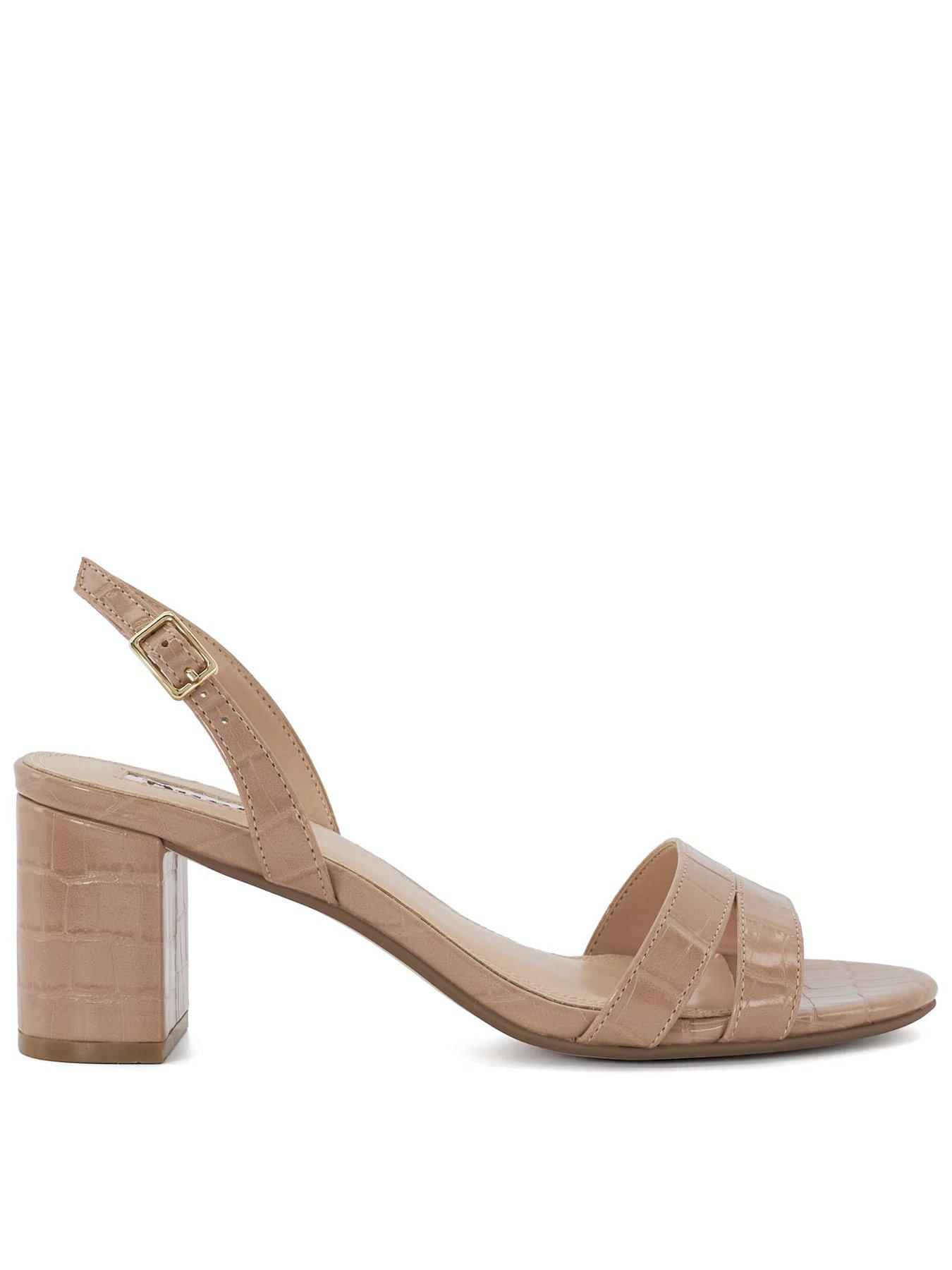 Dune London Merise Heeled Sandals - Nude