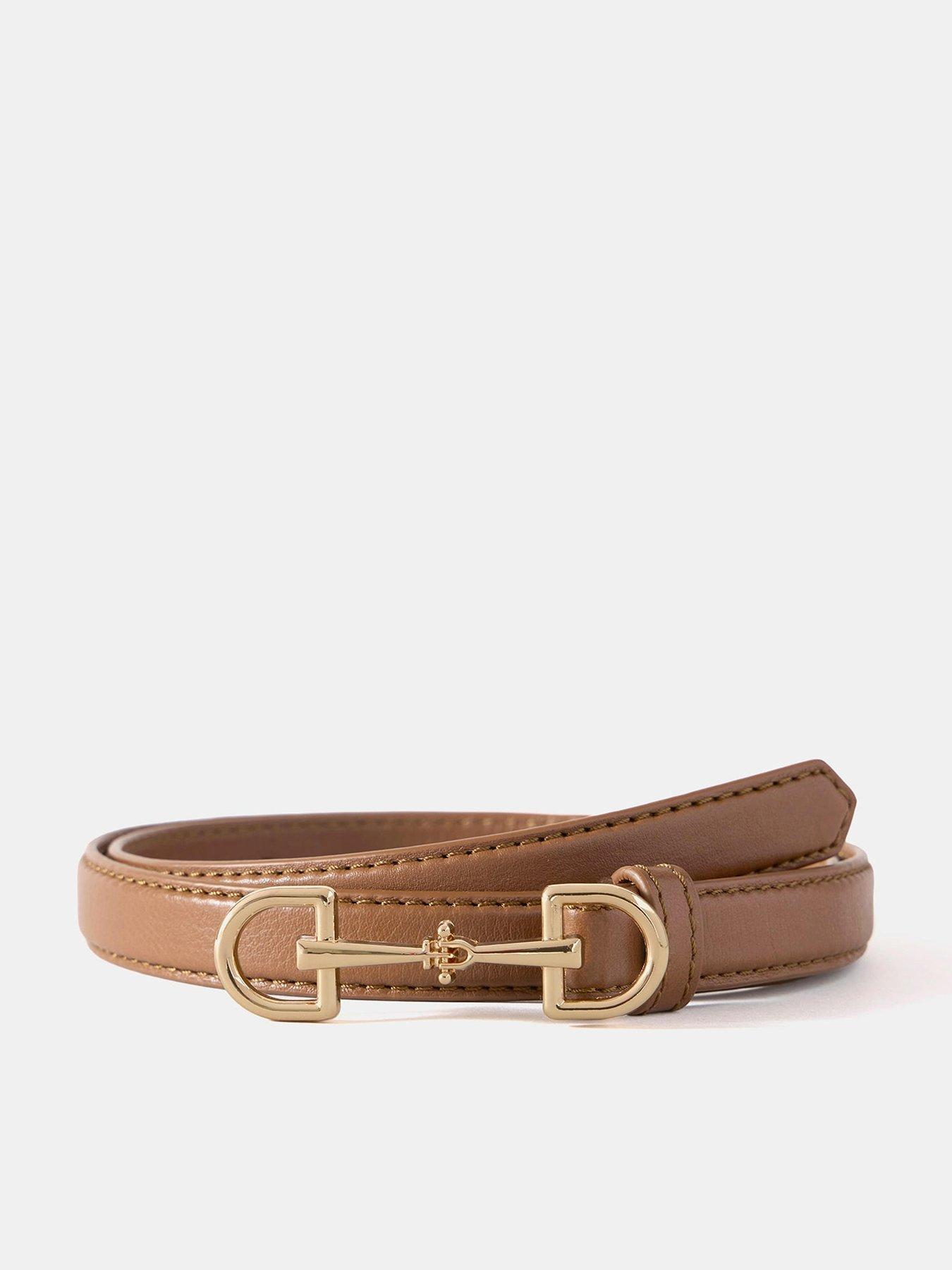 Mint Velvet Tan Leather Snaffle Belt - Brown