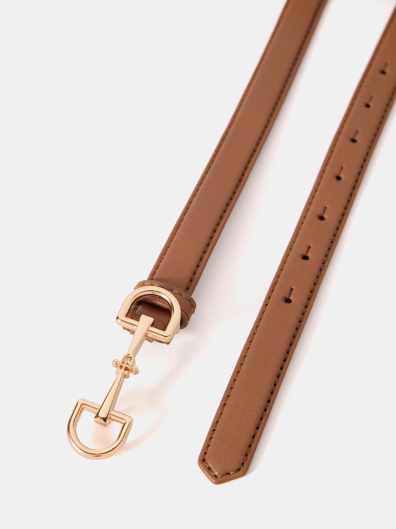 Image 2 of 3 of Mint Velvet Tan Leather Snaffle Belt - Brown