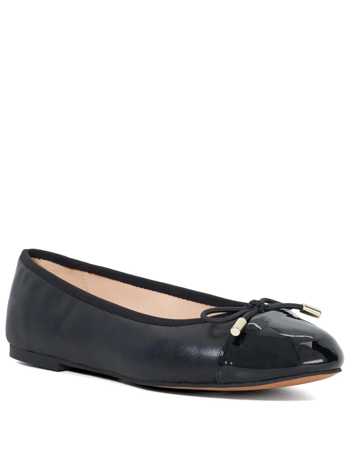 Dune London Wide Fit Highest Ballet Pumps - Black