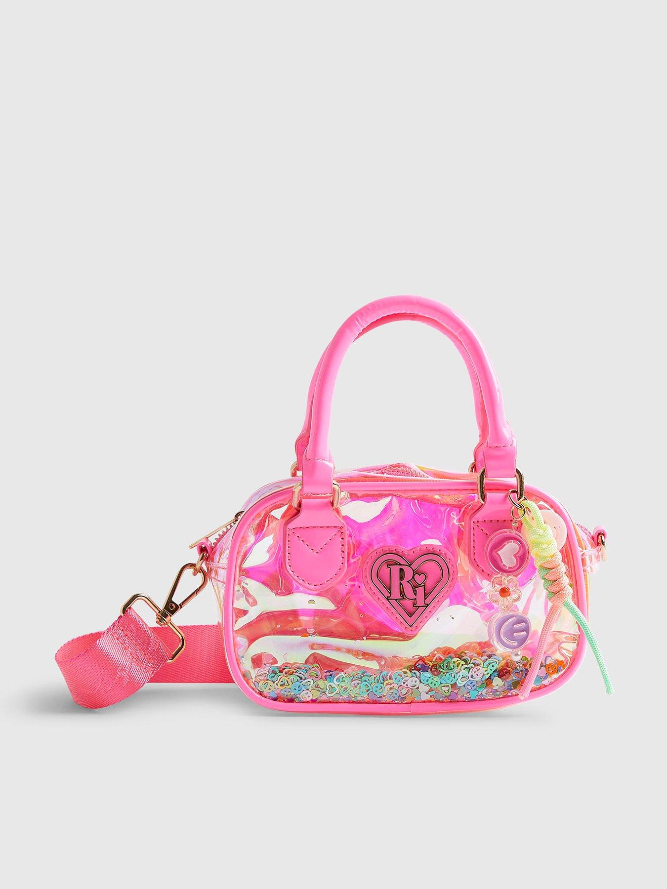 River Island Older Girls Neon Jelly Bag - Pink