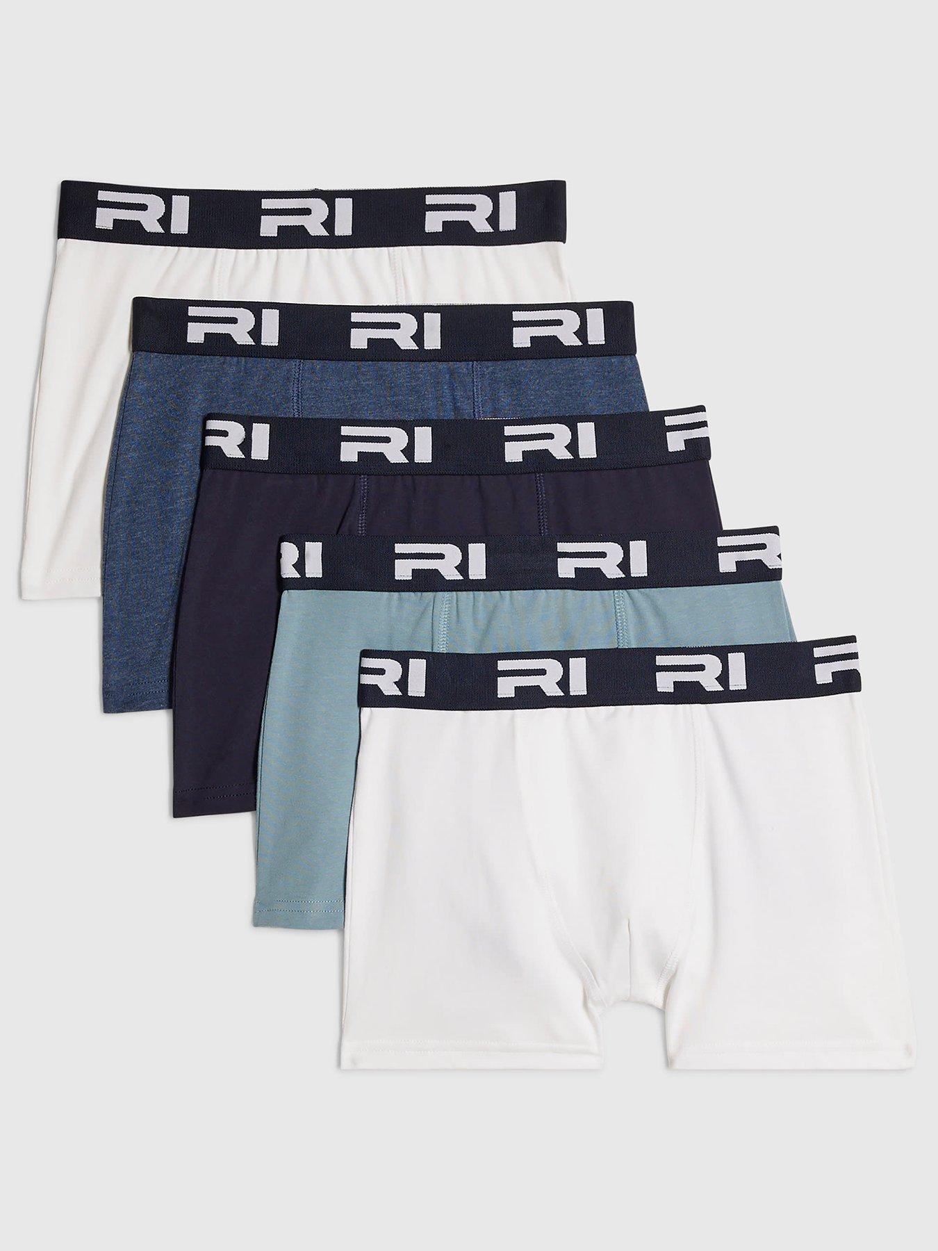 River Island Older Boys 5 Pack Ri Boxers - Multi