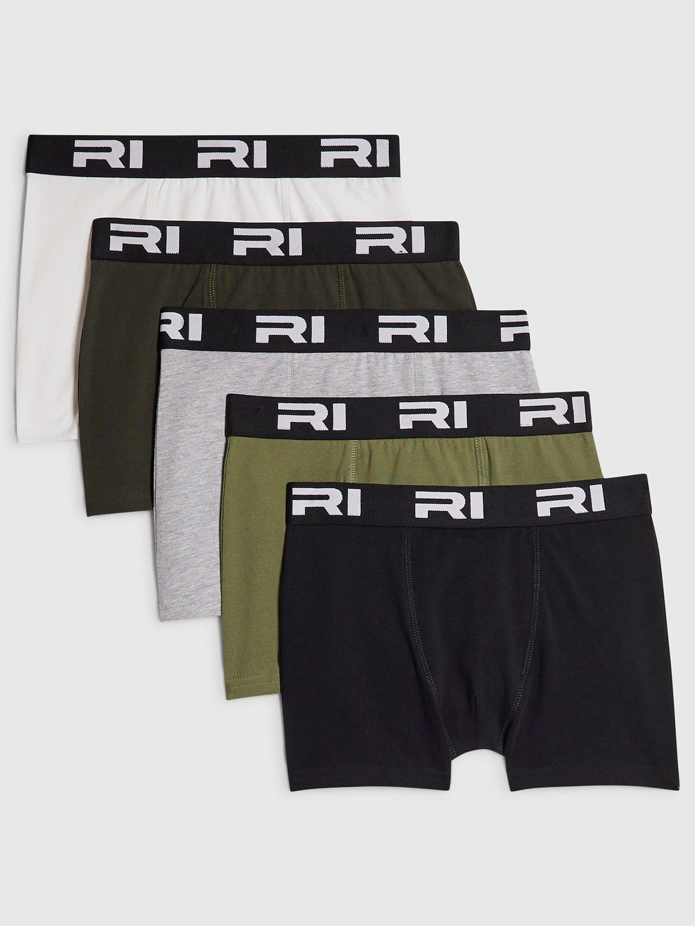 River Island Older Boys 5 Pack Ri Boxers - Multi