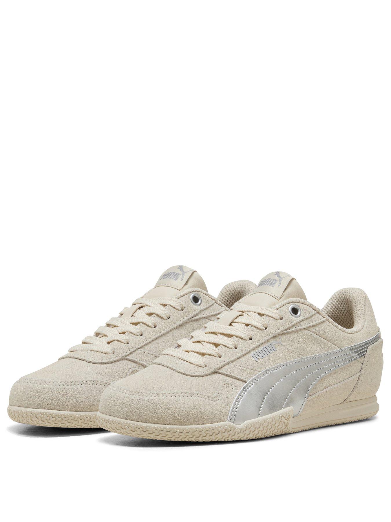 Image 2 of 6 of Puma Junior Bella Donna Sd Metallic Trainers - White