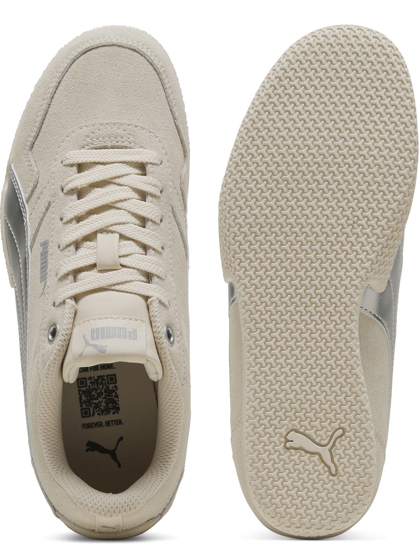 Image 4 of 6 of Puma Junior Bella Donna Sd Metallic Trainers - White