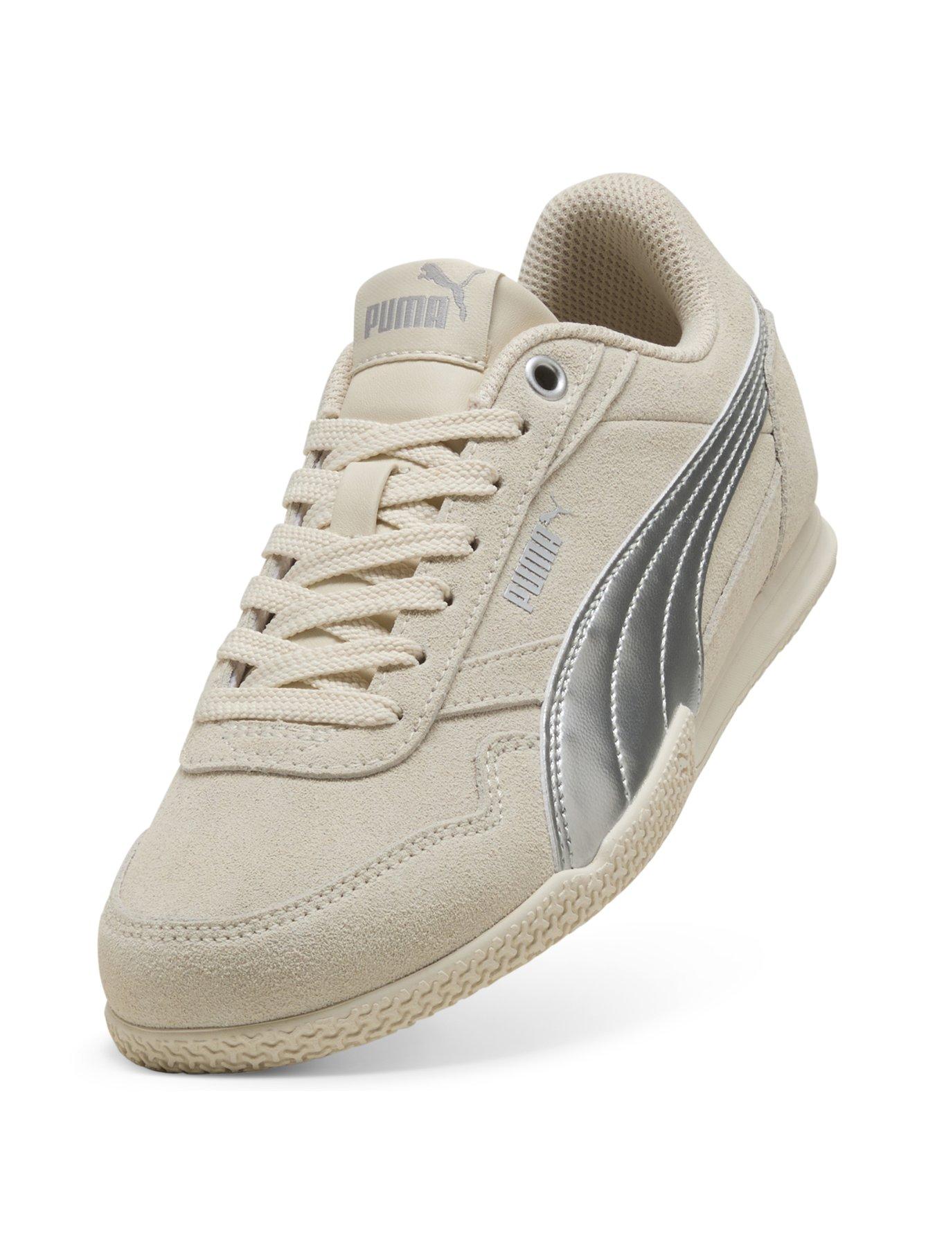 Image 6 of 6 of Puma Junior Bella Donna Sd Metallic Trainers - White