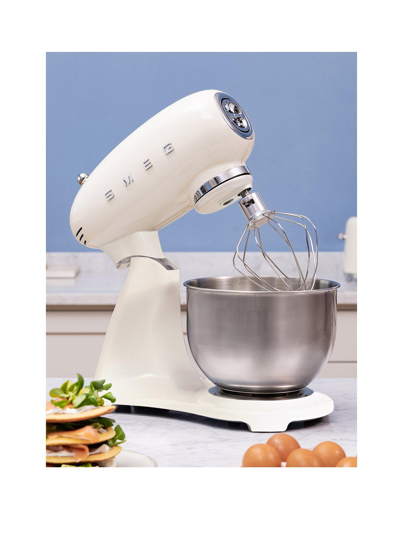 Smeg 50's Style Stand Mixer with 4.8L Bowl, 10 Speed Levels, Cream