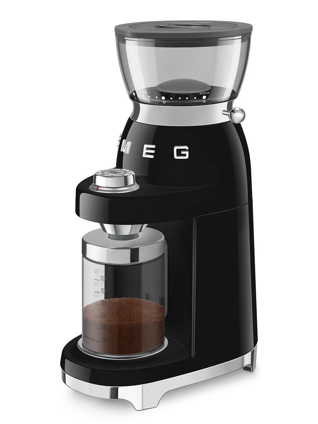 smeg-50s-style-espresso-coffee-machine-electric-coffee-grinder-blackstillFront