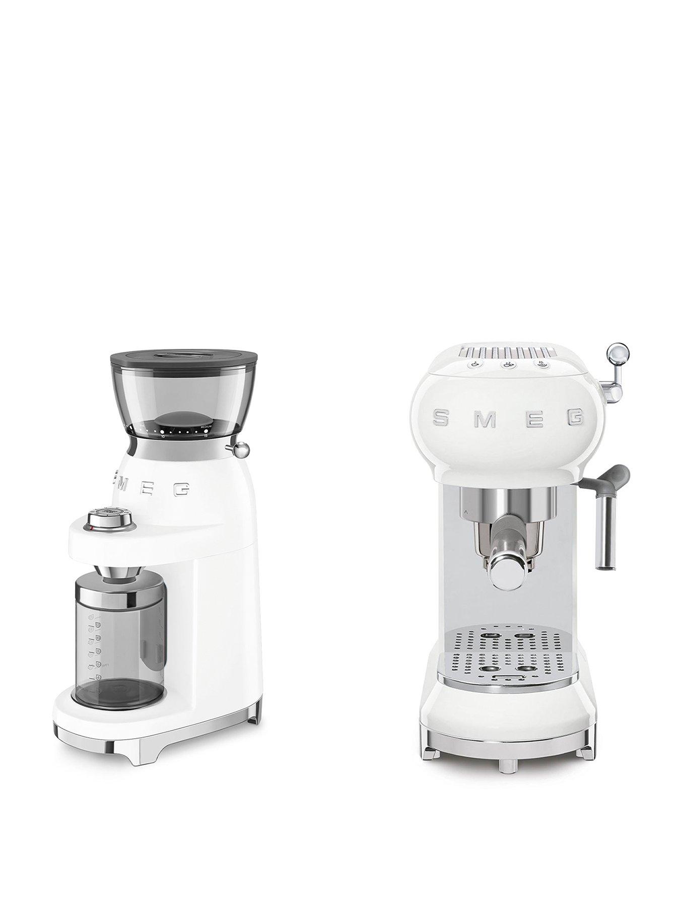 smeg-50s-style-espresso-coffee-machine-electric-coffee-grinder-whitefront
