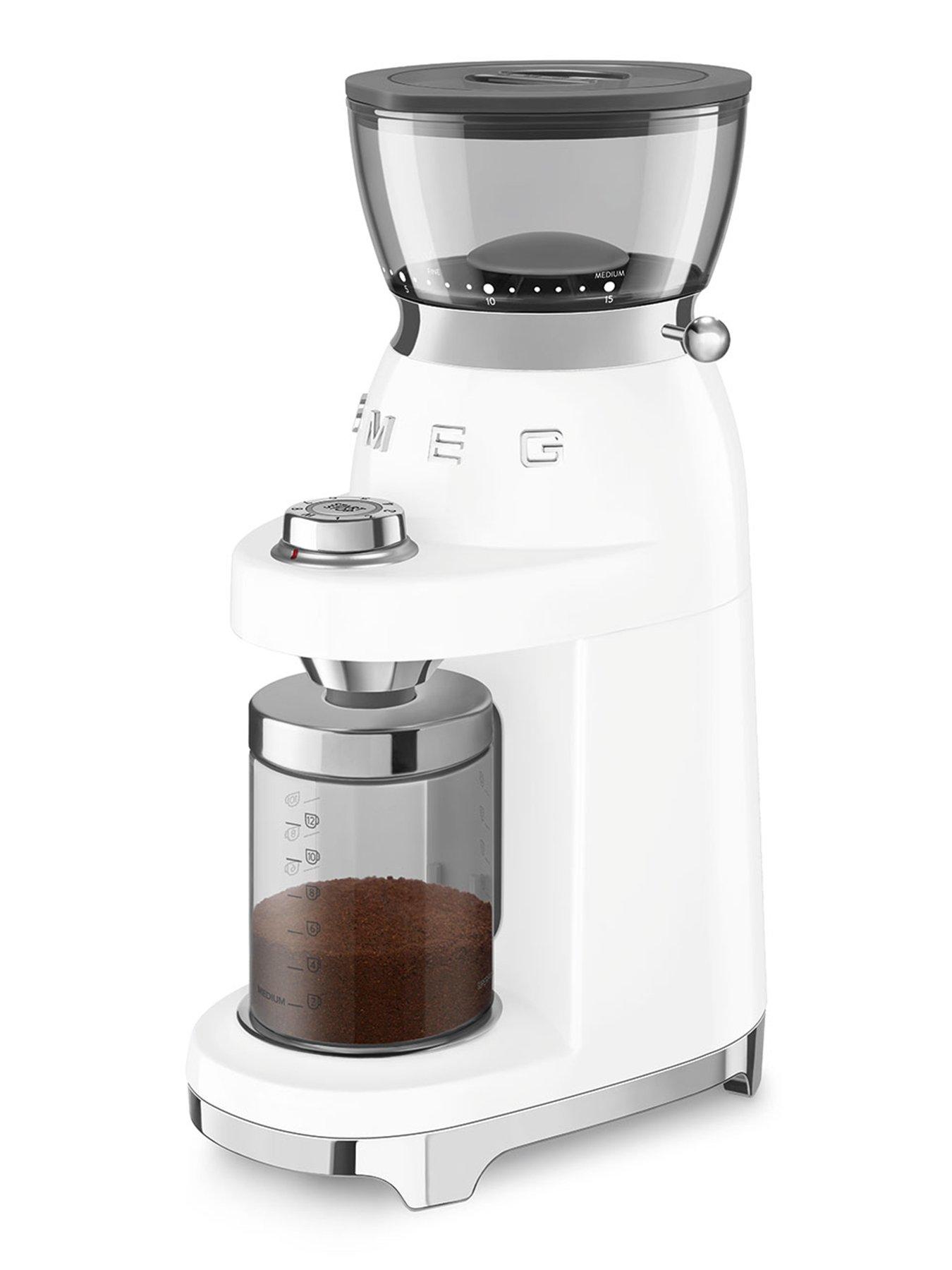 smeg-50s-style-espresso-coffee-machine-electric-coffee-grinder-whitestillFront