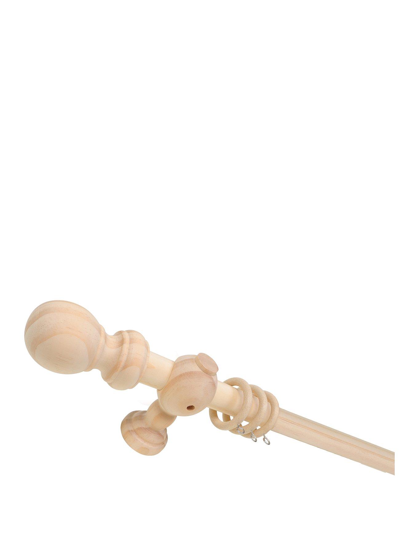 Image 2 of 3 of The Very Collection 28mm Plain Ball Wood Pole 2.4m
