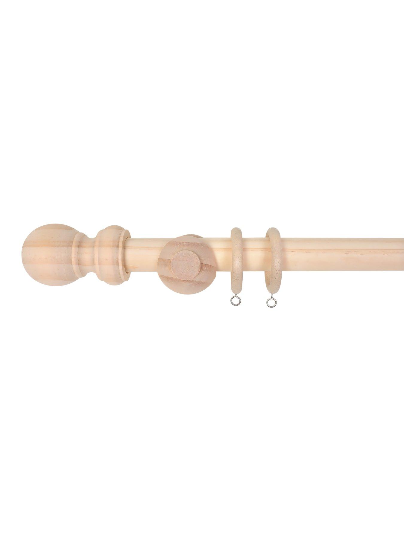 Image 3 of 3 of The Very Collection 28mm Plain Ball Wood Pole 2.4m