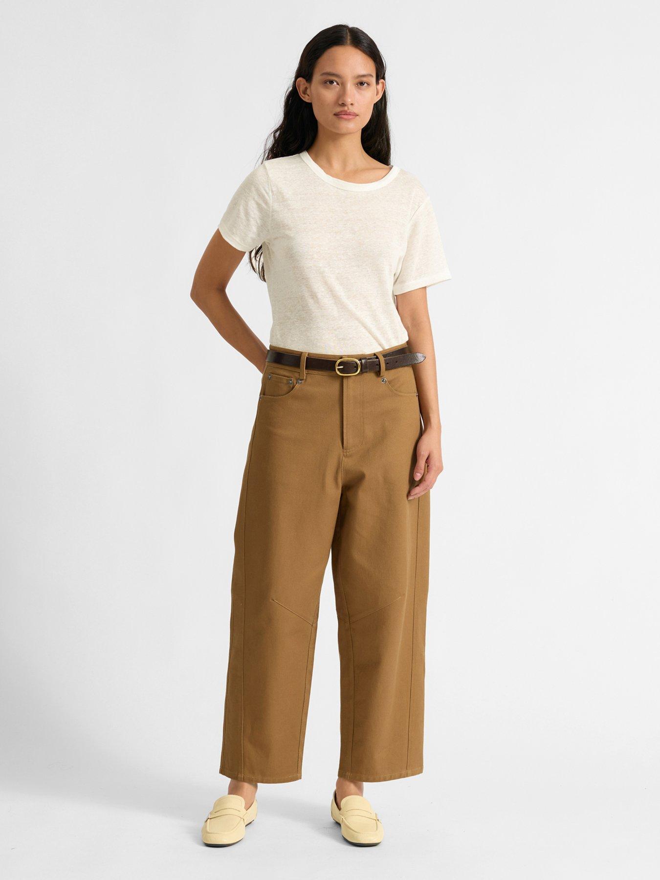 Albaray Cotton Barrel Trousers