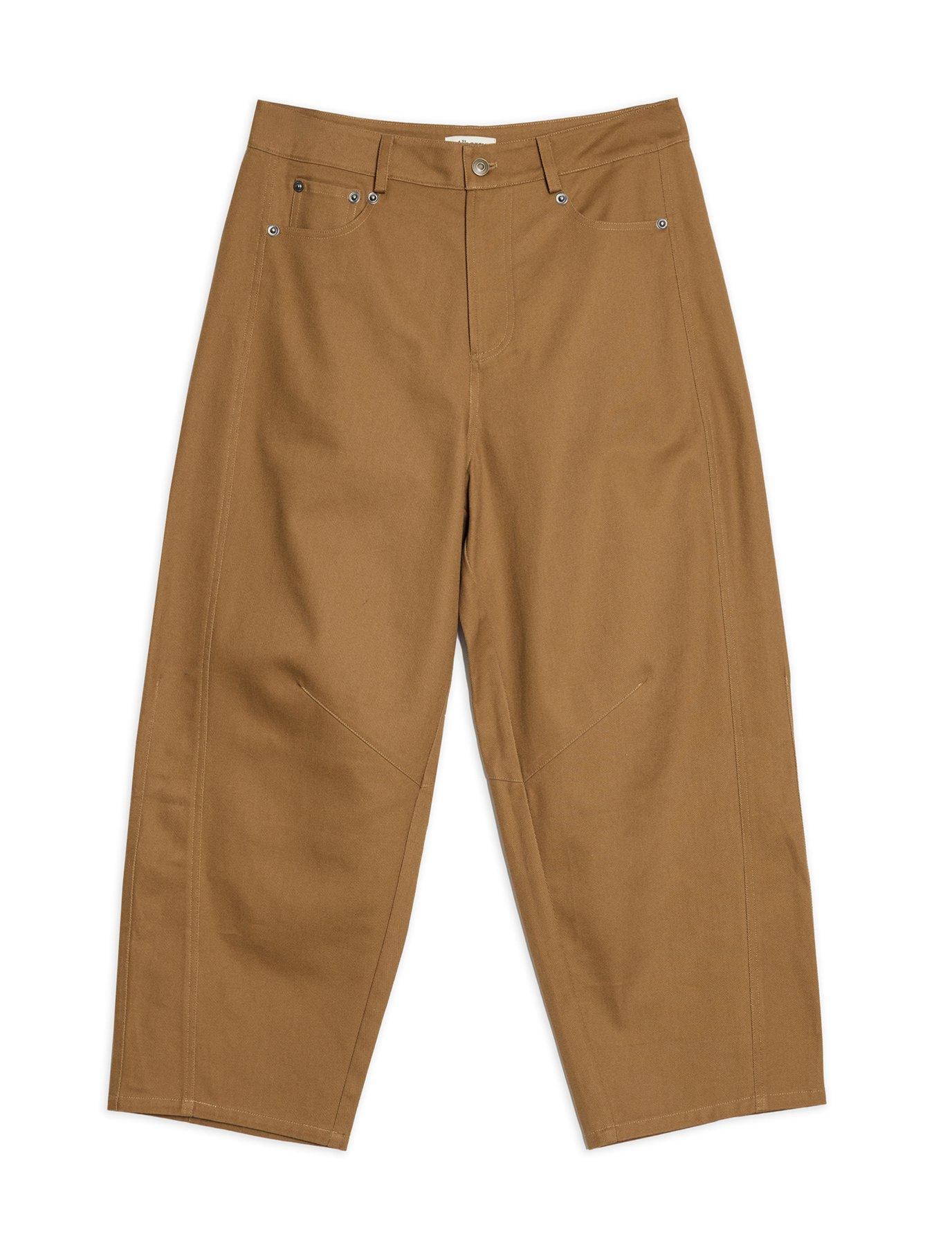 albaray-cotton-barrel-trousers-beigedetail